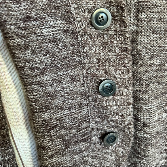 Kiss It Y2k Chunky Cozy  Sweater Cardigan Dark Purple Size Small - Picture 5 of 5